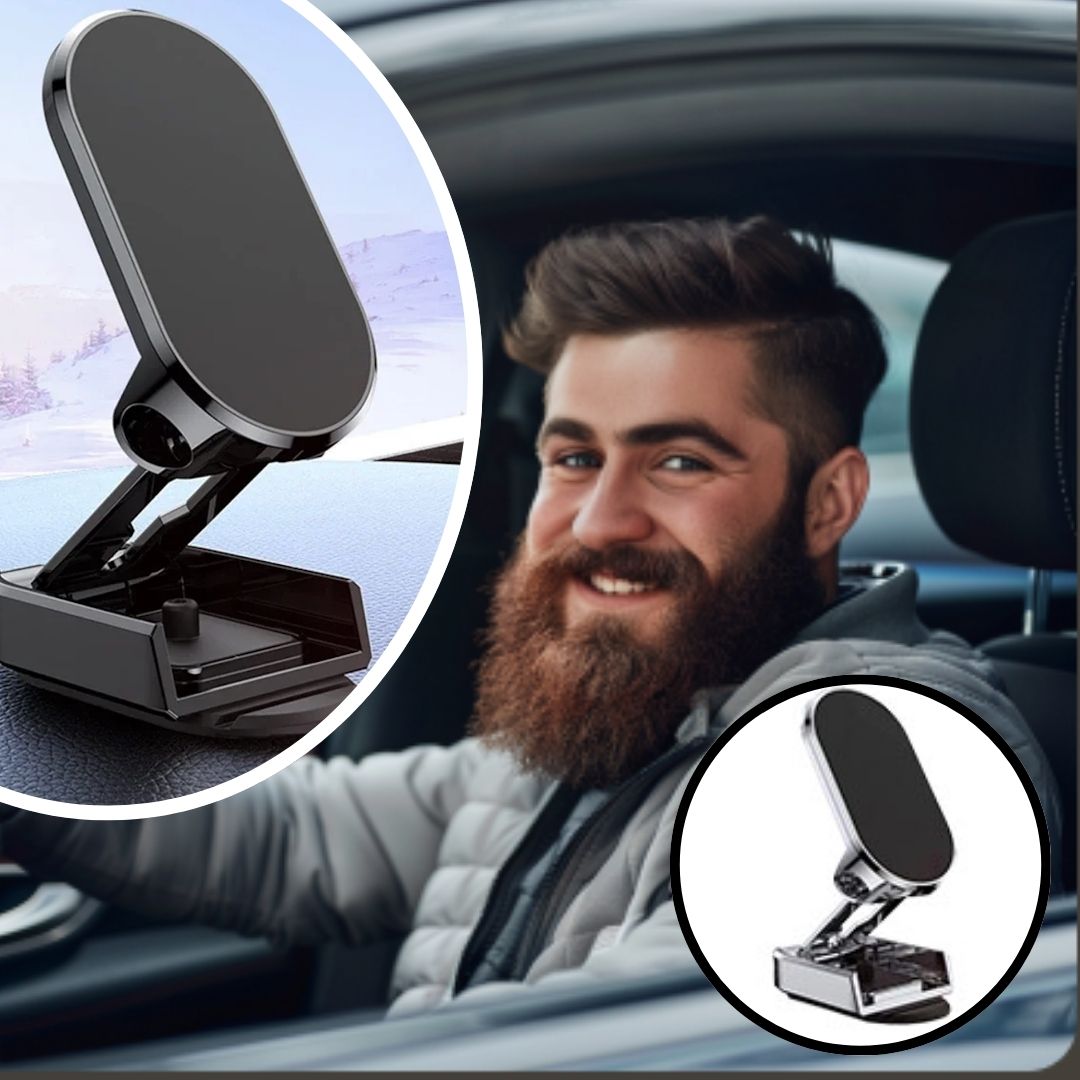 TEL-HOLDER™| Support magnétique rotatif à téléphone