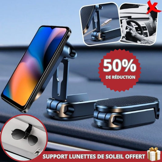 TEL-HOLDER™| Support magnétique rotatif à téléphone